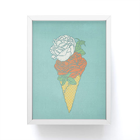 Evgenia Chuvardina Rose ice cream Framed Mini Art Print