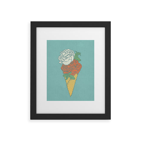 Evgenia Chuvardina Rose ice cream Framed Art Print