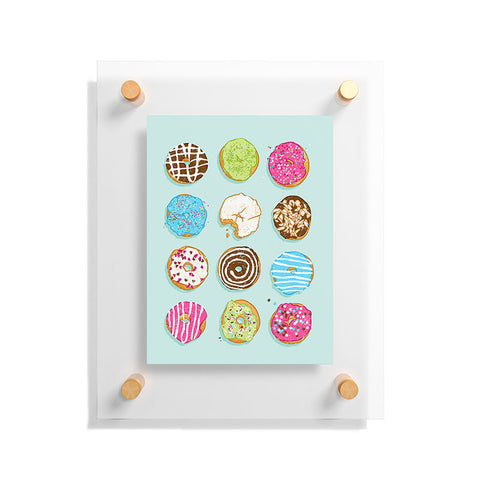 Evgenia Chuvardina Sweet donuts Floating Acrylic Print
