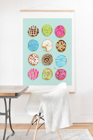 Evgenia Chuvardina Sweet donuts Art Print And Hanger