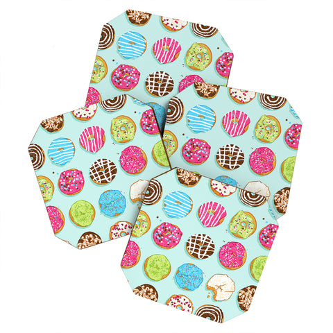 Evgenia Chuvardina Sweet donuts Coaster Set