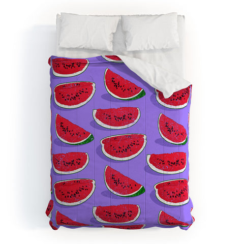 Evgenia Chuvardina Tasty watermelons Comforter