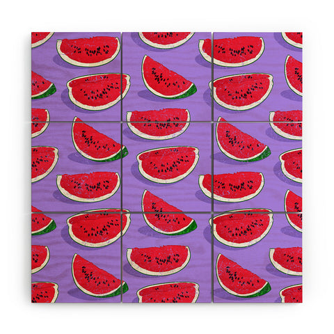Evgenia Chuvardina Tasty watermelons Wood Wall Mural