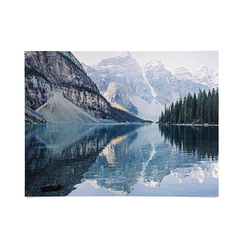 Eye Poetry Photography Sunrise Reflections Moraine Lake Banff Mountain Poster