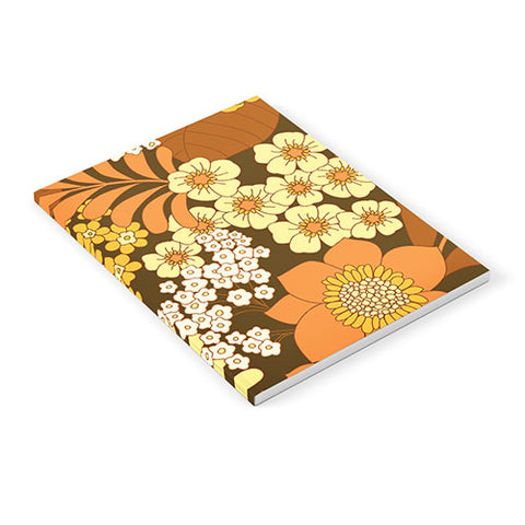 Eyestigmatic Design Brown Yellow Orange Ivory Retro Notebook