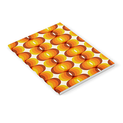 Eyestigmatic Design Orange Brown and Ivory Retro 1960s Notebook