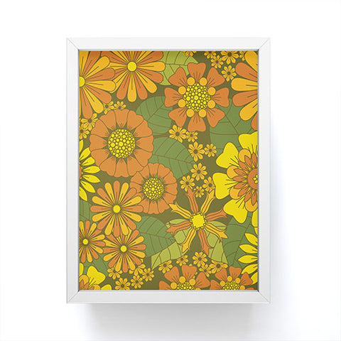 Eyestigmatic Design Orange Brown Yellow and Green Framed Mini Art Print