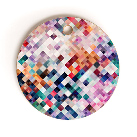 Fimbis Abstract Mosaic Cutting Board Round