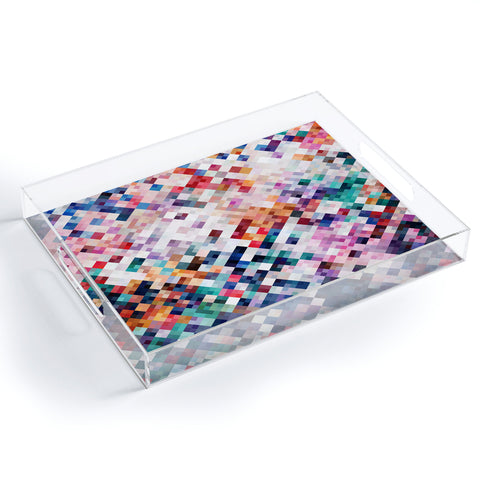 Fimbis Abstract Mosaic Acrylic Tray