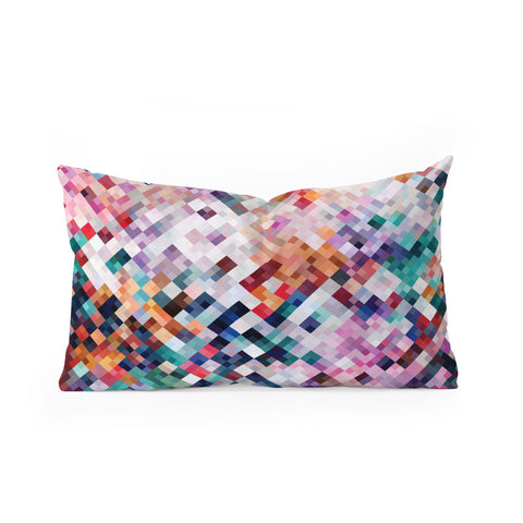 Fimbis Abstract Mosaic Oblong Throw Pillow