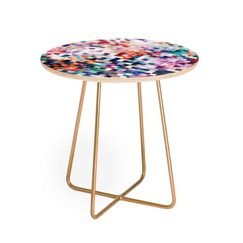 Fimbis Abstract Mosaic Round Side Table