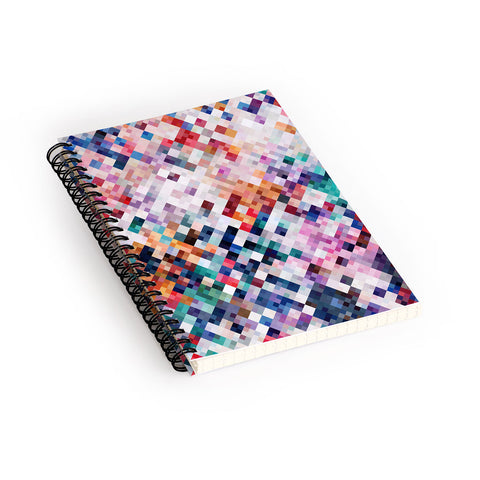 Fimbis Abstract Mosaic Spiral Notebook