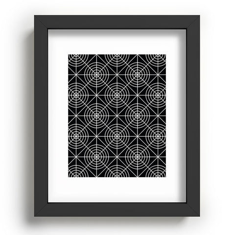 Fimbis Circle Squares Black and White Recessed Framing Rectangle