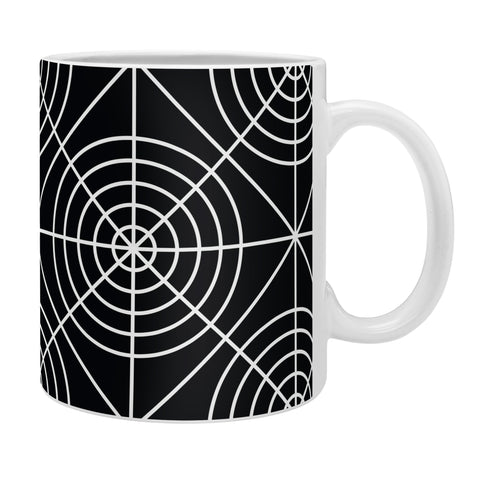 Fimbis Circle Squares Black and White Coffee Mug