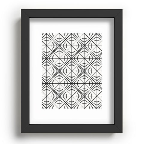 Fimbis Circle Squares Black White 2 Recessed Framing Rectangle