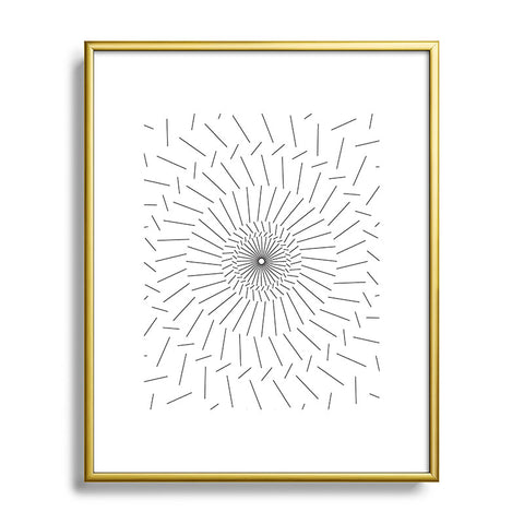 Fimbis Circles of Stripes 1 Metal Framed Art Print