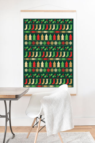 Fimbis Classic Christmas Art Print And Hanger