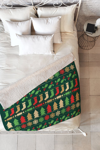 Fimbis Classic Christmas Fleece Throw Blanket