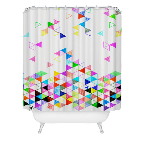 Fimbis Falling Into Place Shower Curtain