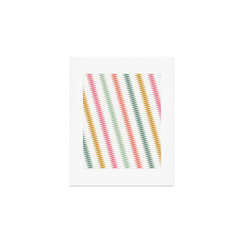 Fimbis Festive Stripes Art Print