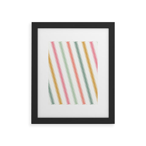 Fimbis Festive Stripes Framed Art Print