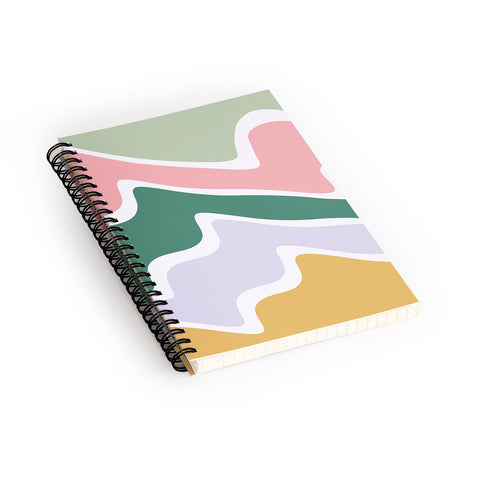 Fimbis Five Wavy Stripes Spiral Notebook