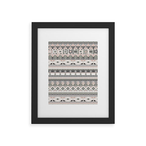 Fimbis Geometric Aztec 1 Framed Art Print