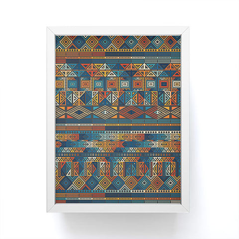 Fimbis Geometric Aztec 2 Framed Mini Art Print