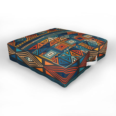 Fimbis Geometric Aztec 2 Outdoor Floor Cushion