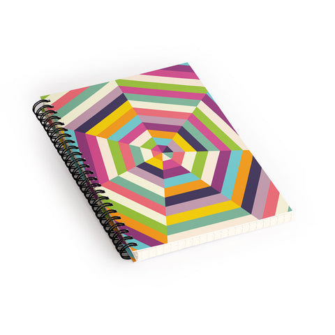 Fimbis Heptagon Quilt Spiral Notebook