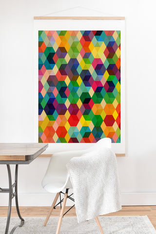 Fimbis Hexagonzo Art Print And Hanger