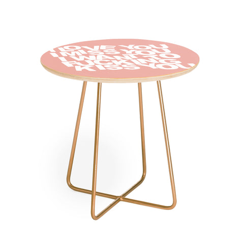 Fimbis I Want To Kiss You Round Side Table