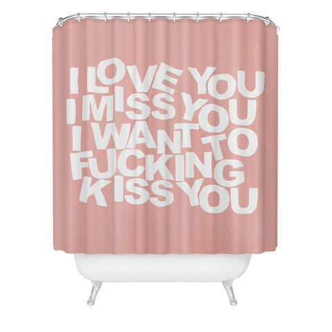 Fimbis I Want To Kiss You Shower Curtain