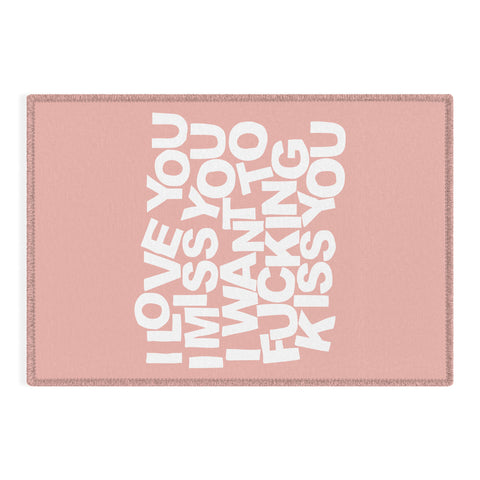 Fimbis I Want To Kiss You Outdoor Rug
