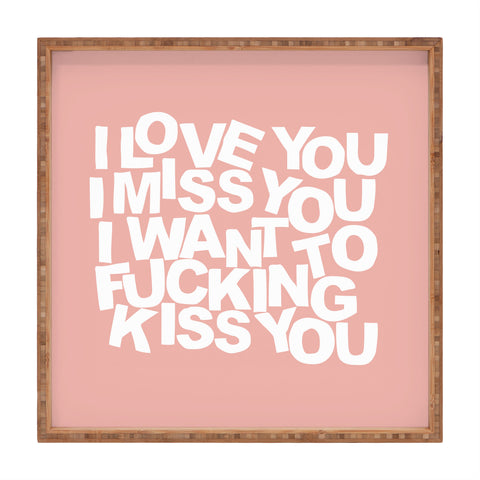 Fimbis I Want To Kiss You Square Tray