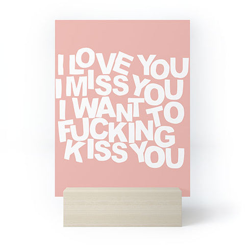 Fimbis I Want To Kiss You Mini Art Print