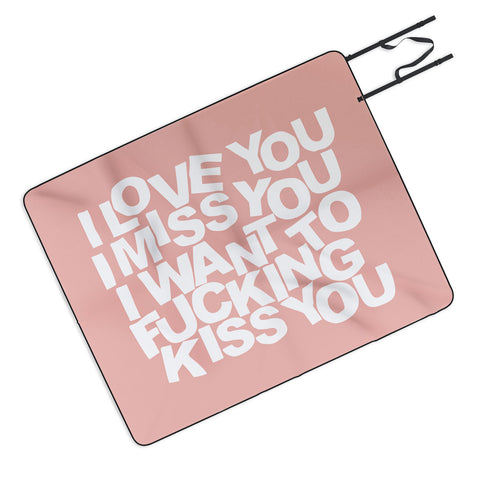 Fimbis I Want To Kiss You Picnic Blanket