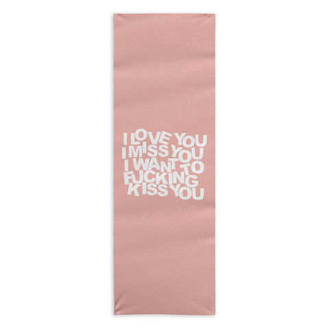 Fimbis I Want To Kiss You Yoga Towel