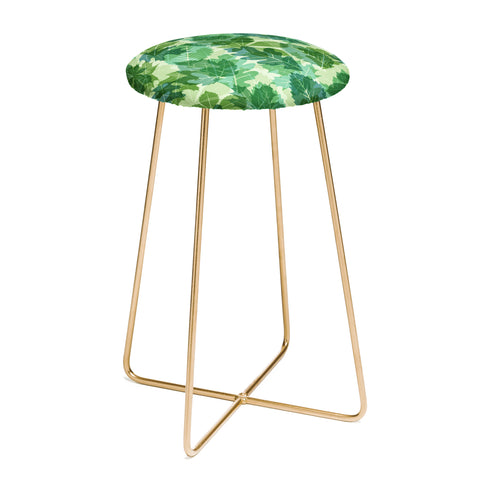 Fimbis Leaves Green Counter Stool