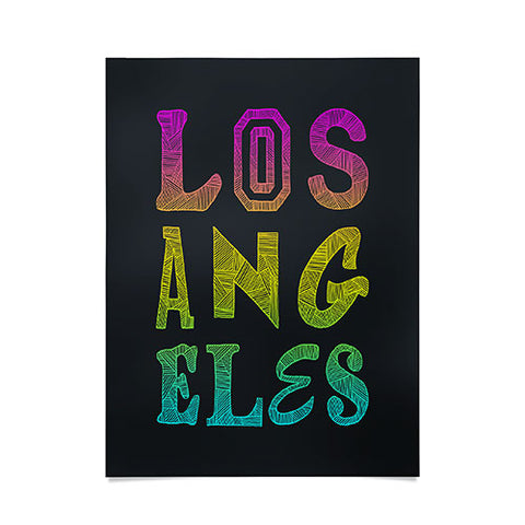 Fimbis Los Angeles Type Poster