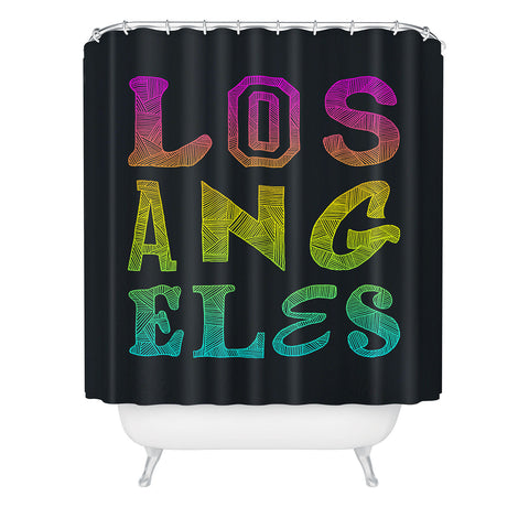 Fimbis Los Angeles Type Shower Curtain