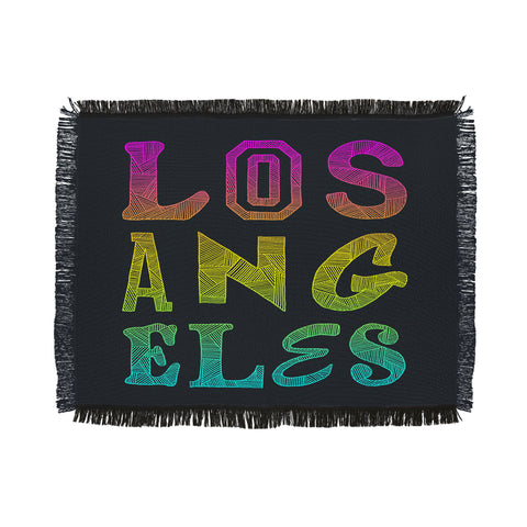 Fimbis Los Angeles Type Throw Blanket