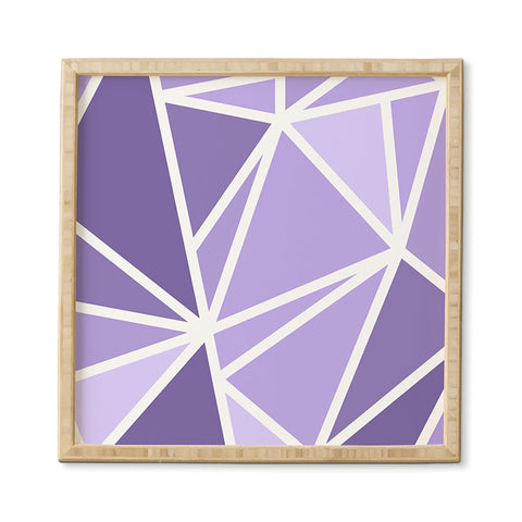Fimbis Mosaic Purples Framed Wall Art