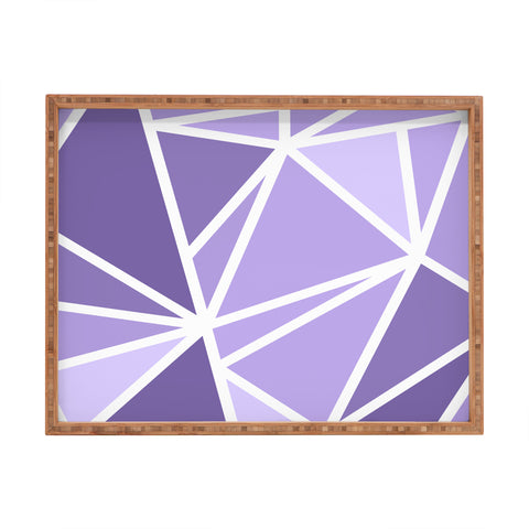 Fimbis Mosaic Purples Rectangular Tray