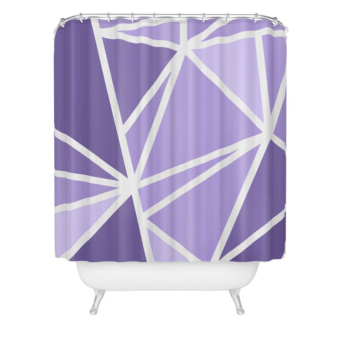 Fimbis Mosaic Purples Shower Curtain