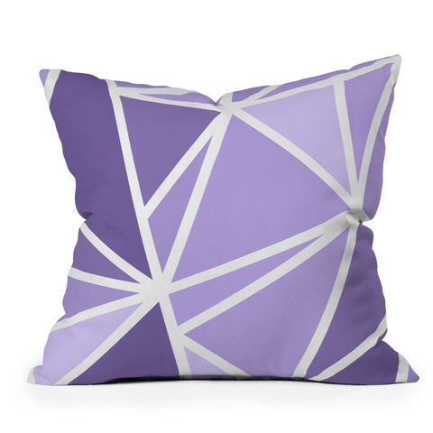 Fimbis Mosaic Purples Throw Pillow