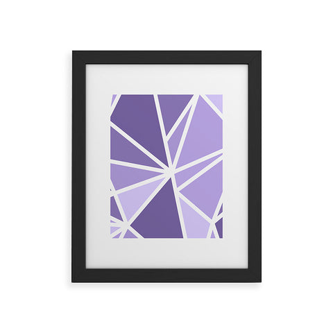 Fimbis Mosaic Purples Framed Art Print