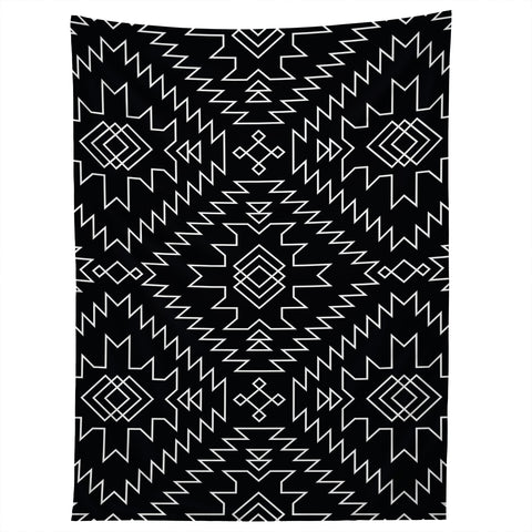 Fimbis NavNa Black and White 1 Tapestry