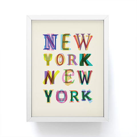Fimbis New York New York Framed Mini Art Print