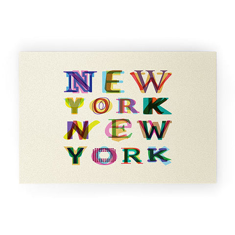 Fimbis New York New York Welcome Mat